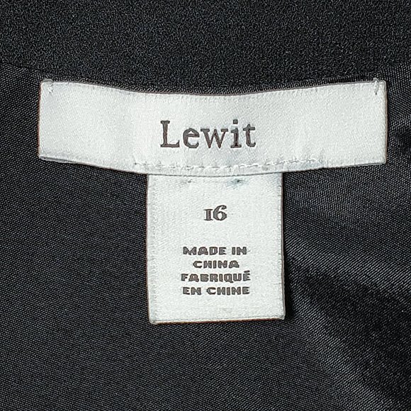 Lewit Asymmetrical Pleated Wrap Overskirt Dress - Picture 6 of 7